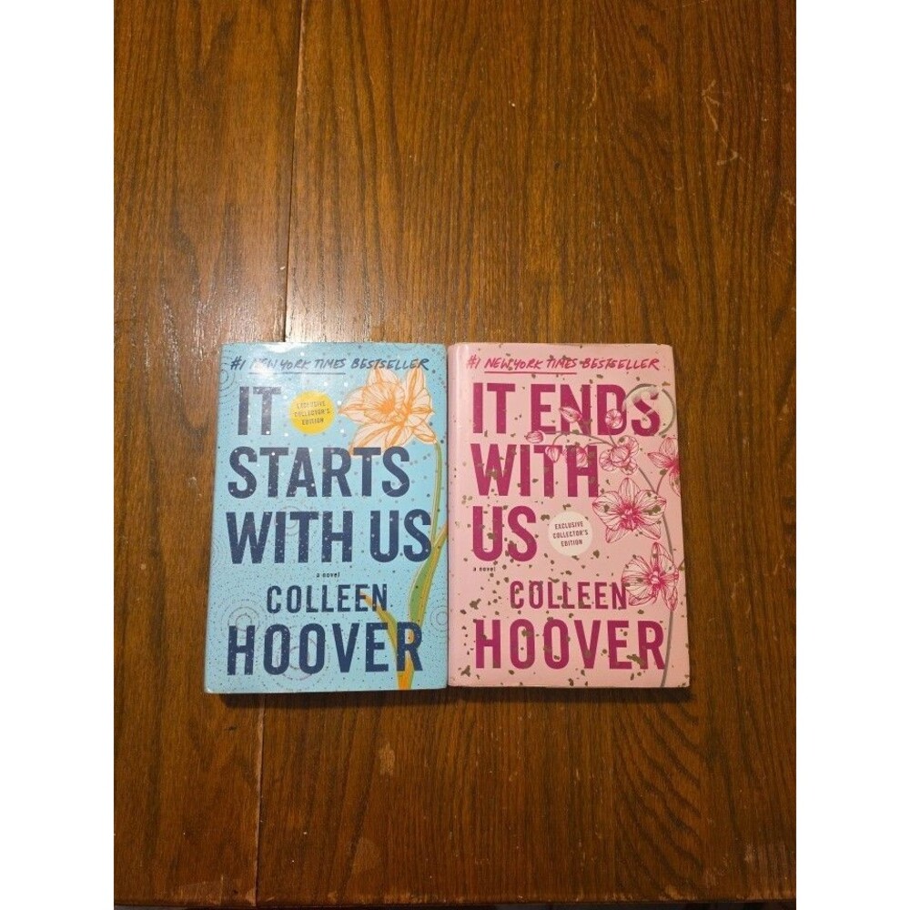 It Starts With Us and It ends With Us By Colleen Hoover 2 Books Collection Set